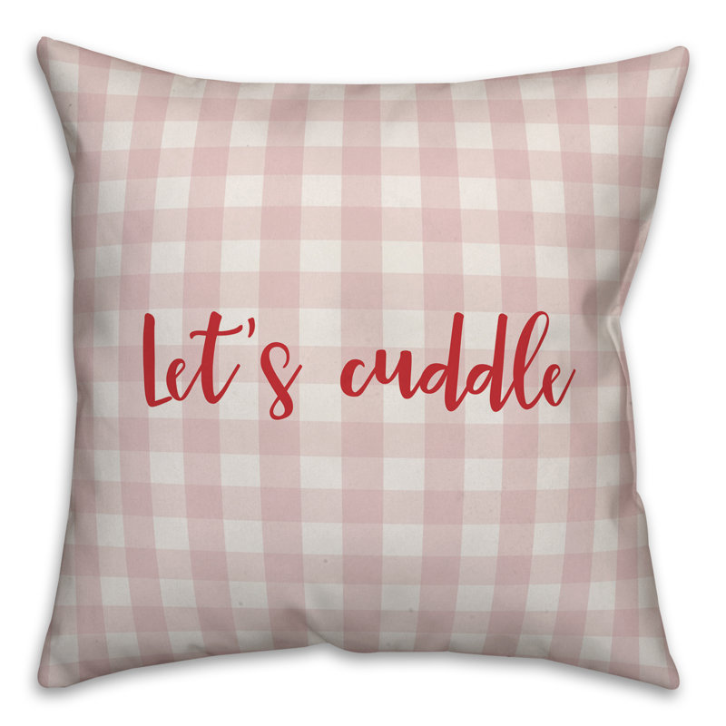  Coussin Let's Cuddle, Coussin décoratif, Rose / Rouge