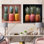 Ensemble de 2 reproductions d'art pastel couleur ananas Delight I - ananas