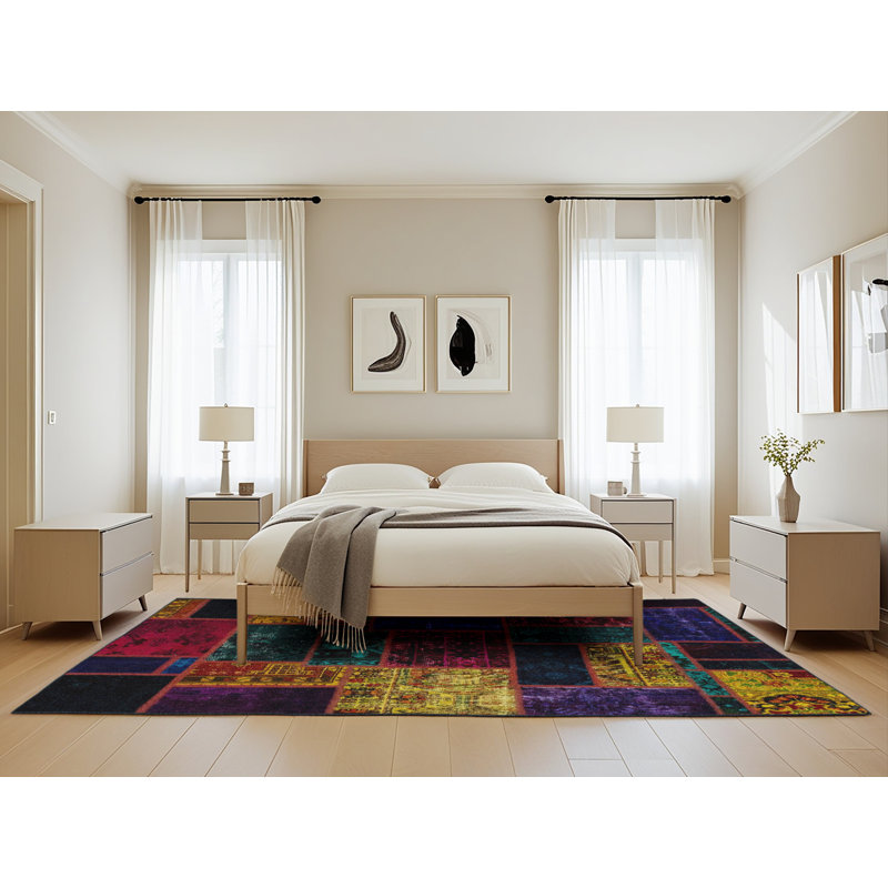 Abstract Indoor Rug, Rectangle 5' x 8'