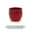 Pot à fleurs en céramique Bean Paste Red pour terrasse, jardin, rebord de fenêtre et autres endroits.
