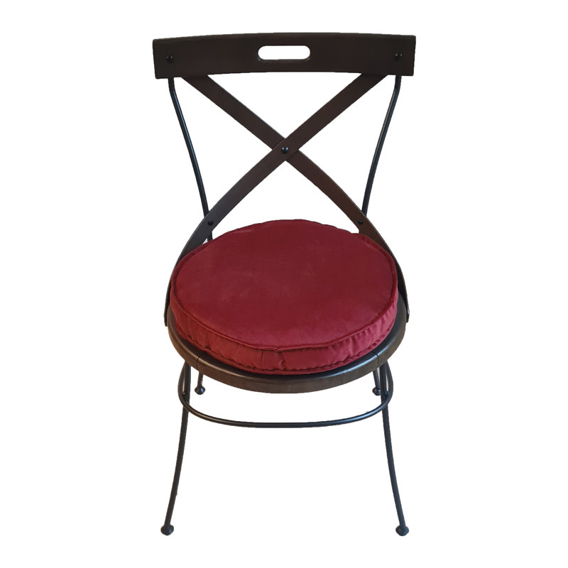 Outdoor 2'' Dining Chair Seat Cushion, Burgundy Wine