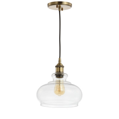 Luminaire suspendu pour dôme simple 1 lumières Lora