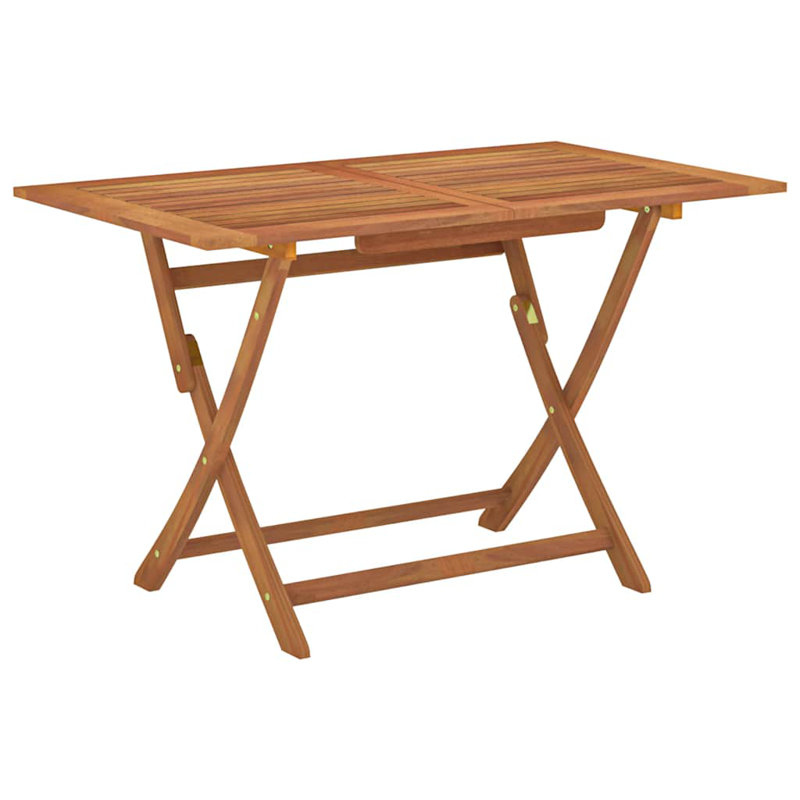 Rectangular Eucalyptus Folding Outdoor Dining Table , 120cm cm W 70cm cm D