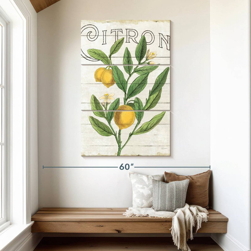 Yarlin Classic Citrus I Shiplap, H 50 po x l 32 po