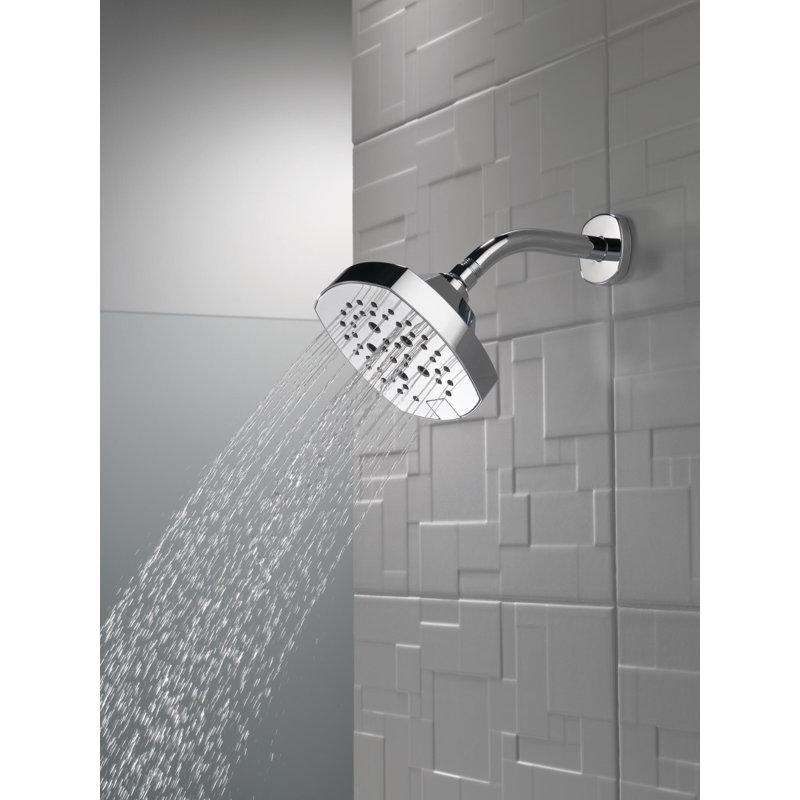 H2Okinetic 5-Setting Shower Head, Square Shower Head, Lumicoat  Chrome