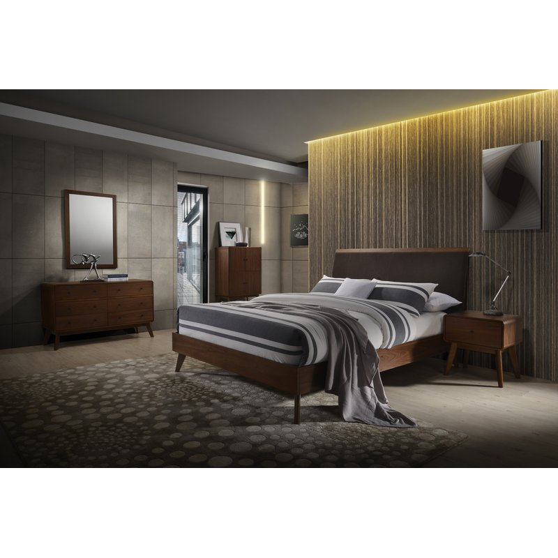 Ensemble de chambre à coucher configurable rembourrée