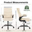Faux Leather Ergonomic Office Chair W/ Flip-Up Armrests & Tilt for Office, 125KG-334466210