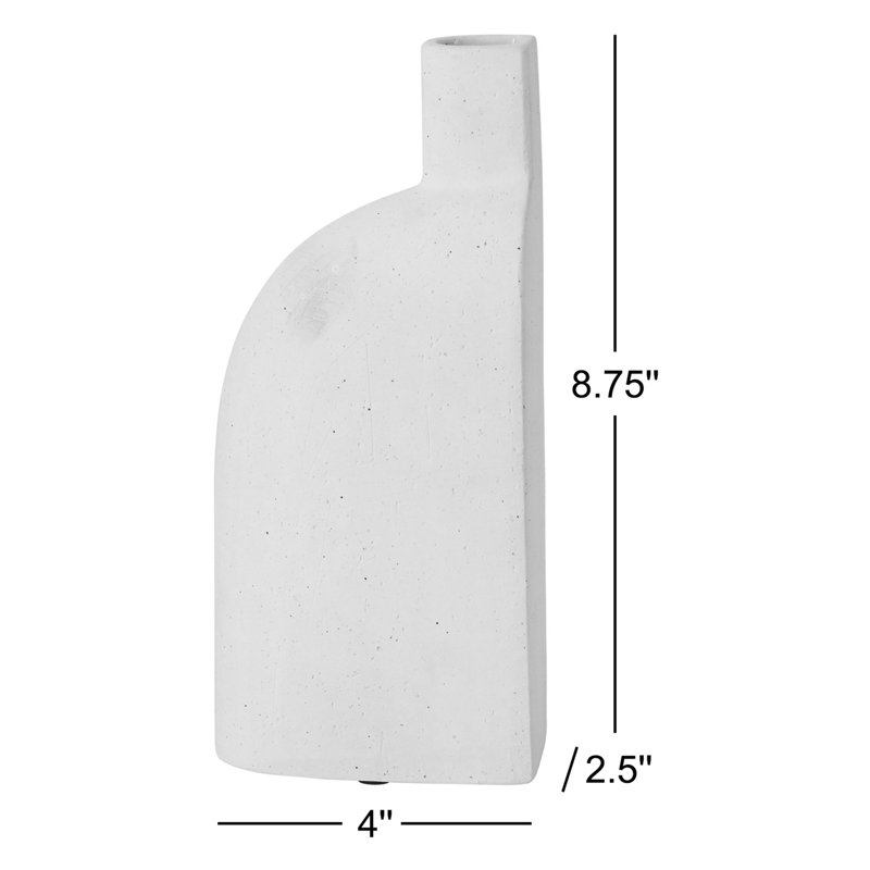 Vase de table en céramique 8,75 "Karis, Noir