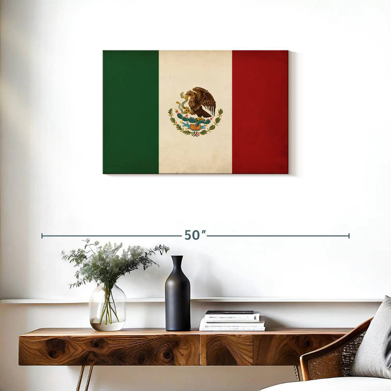 Drapeau mexicain Borges, H 20 po x l 30 po
