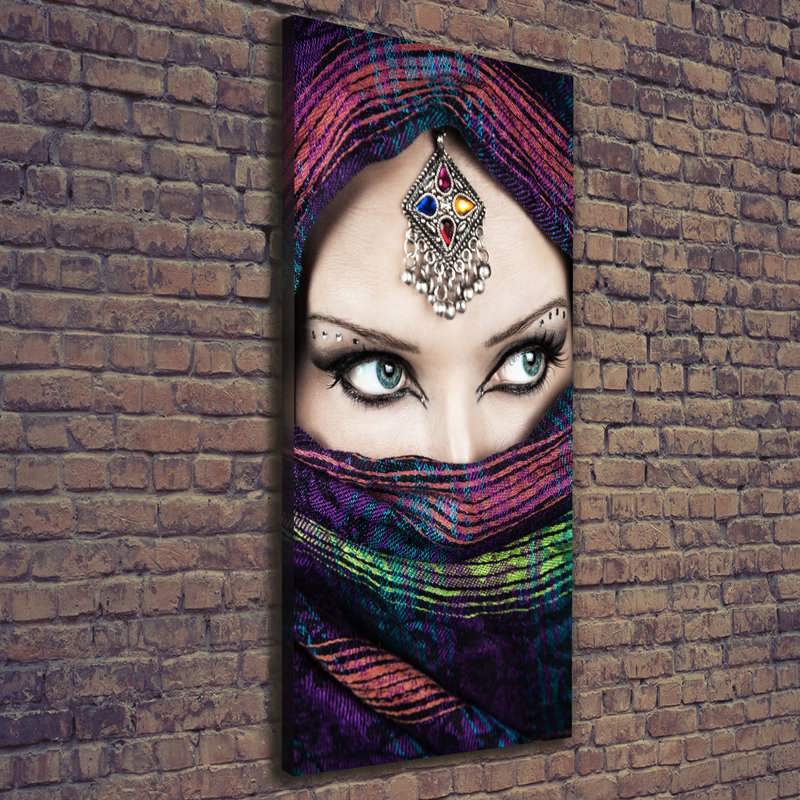 Indian Woman - Wrapped Canvas Print