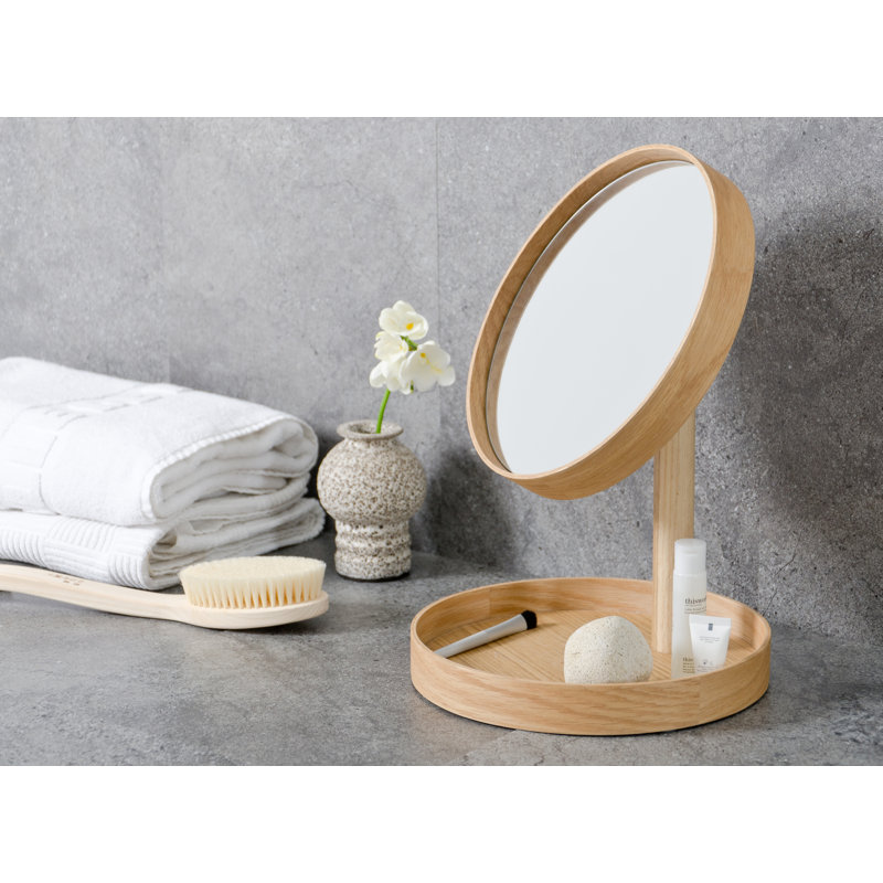 Caudillo Flat Floor Mirror, Oak