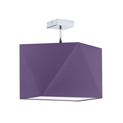 Demarian Fabric Semi Flush Mount