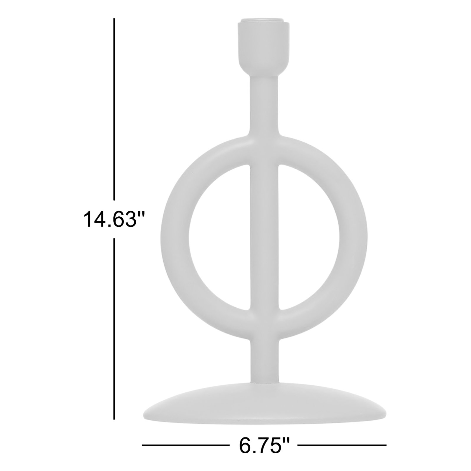 14.63'' H Resin Tabletop Candlestick
