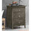 Table de chevet transitionnelle grise sophistiquée-260334602