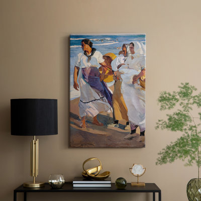 Fisherwomen Valencian (Pescadoras valencianas) -Gallery Wrapped Canvas by Joaquín Sorolla