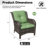 2-Person Polyethylene (PE) Wicker Outdoor Lounge Armchair with Cushions-330427038