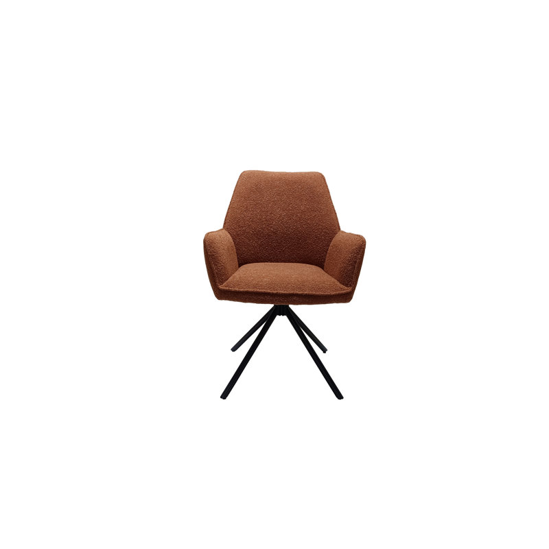 46cm H Upholstered Armchair, Rust