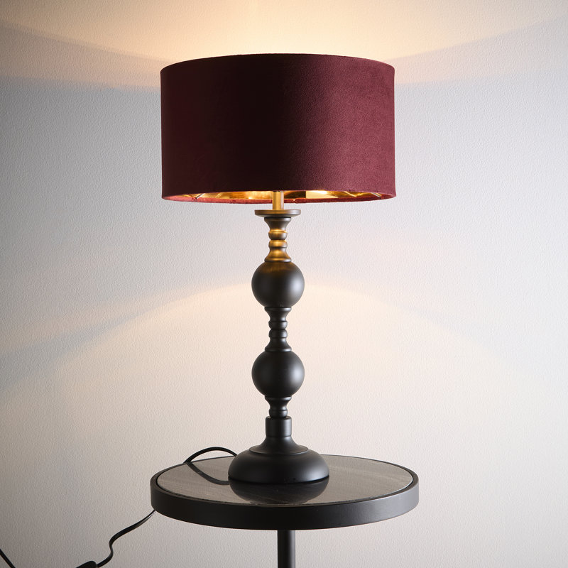 Arjina Metal Table Lamp, Red