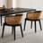 4 - Person Solid Wood Top Double Pedestal Dining Set-99192047