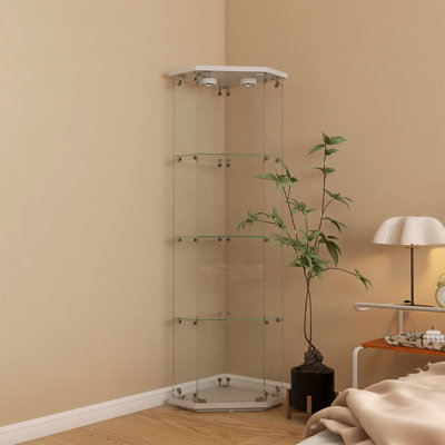 Lighted Corner Cabinet