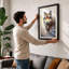 Quiet Wolf In Mist Boho - Print-136699756-136699754
