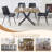 5-piece Transitional Style Rectangular Dining Table Set, Expandable Folding Kitchen Table-1931822680-1931822683