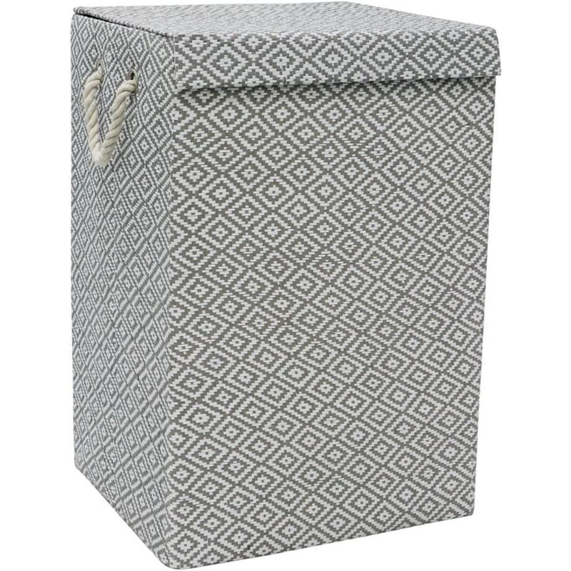 Fabric Laundry Hamper and Waste Basket Set