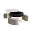 Ensemble de tables basses rondes à plateau relevable-560600199