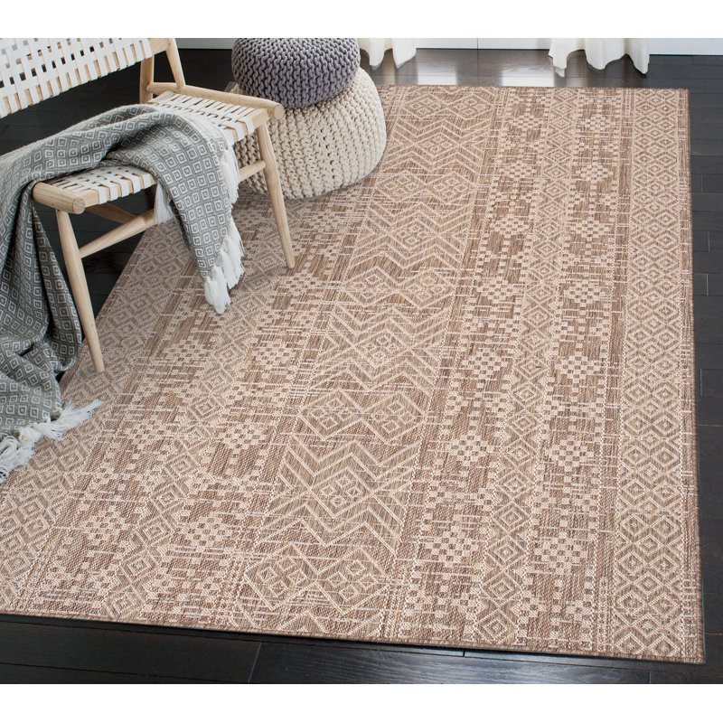 Tapis marocain intérieur / extérieur Ilayah, Rectangle 6 pi 6 po x 9 pi