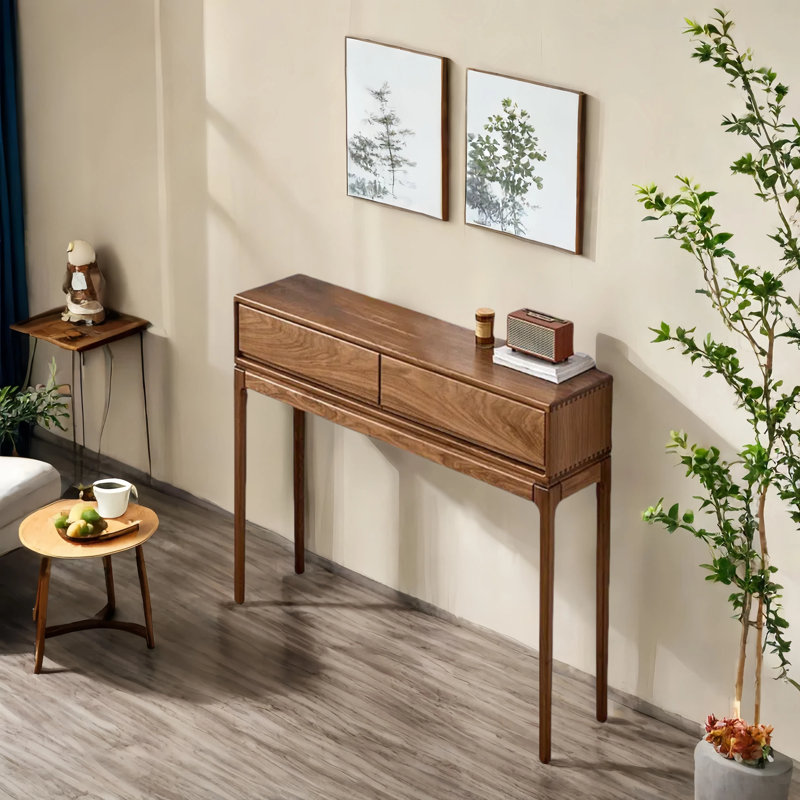 Solid Wood  Entry way Console, 35.4" H x 31.5" W x 13.8" D