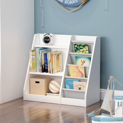 Bibliothèque pour enfants Maggiorina, étagère à livres, armoire de rangement, présentoir à livres