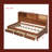 ??Full Size Wooden Daybed - 3 Drawers, USB Ports, Pushable Shelf, 350lb Capacity?-600306896-600306910