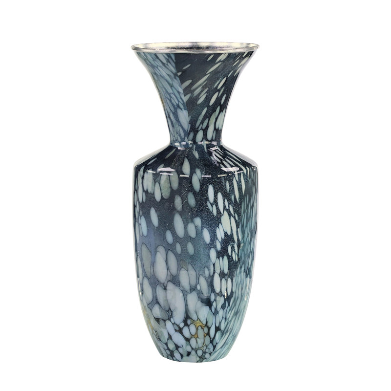 Vase Diana, émail bleu
