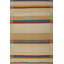 Striped Area Rug in Beige/Blue/Red
