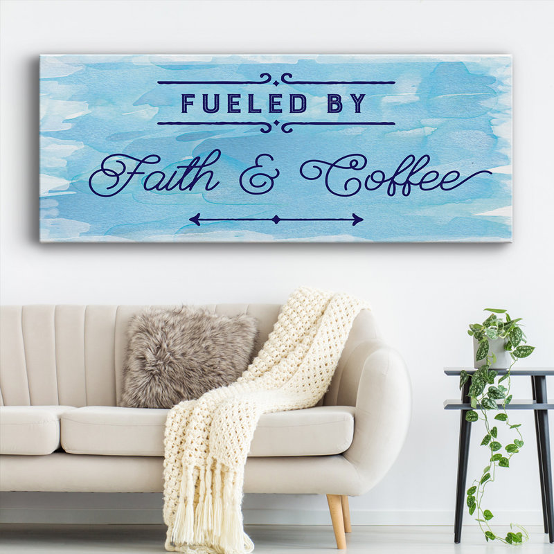 " Fueled By ", 12" H x 30" W x 1.5" D
