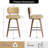 Swivel Upholstered Bar Height Stool-933675818