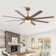 Boleslaus 65'' 8-Blade Reversible Ceiling Fan with Remote Control and LED Light