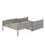Lit double superposé au dessus d'un lit double avec lit gigogne-927197260