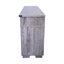 Meuble télé, porte de grange en maille de fer, éclairage à DEL, éléments en forme de Y, finition gris antique, style traditionnel américain de 60 à 69 pouces, gris, compatibilité