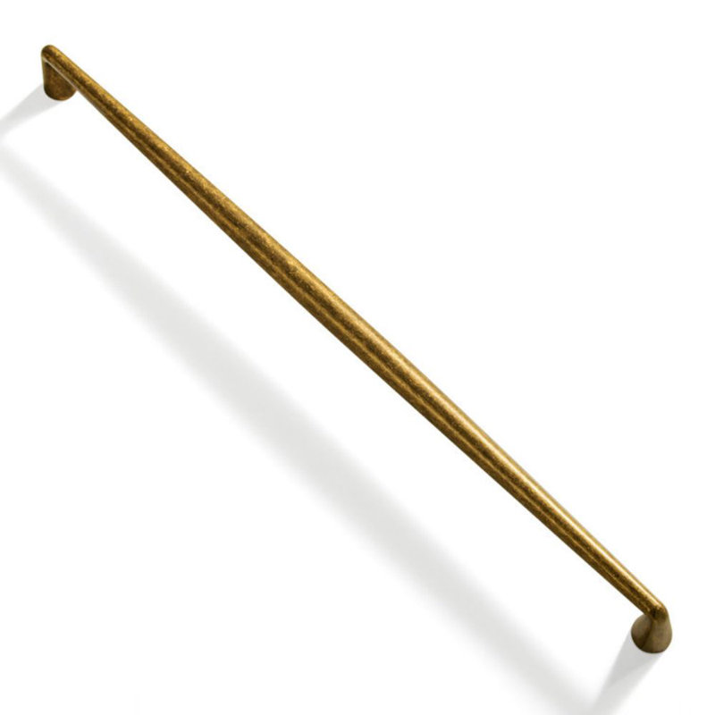 Emballage groupé de poignées barres centrales, Laiton antique, 12 3/5"