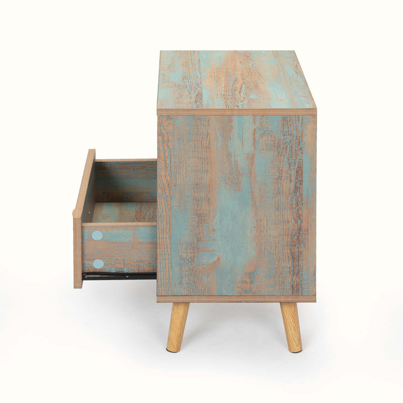 Table de chevet en bois manufacturé Gerhild