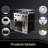 Professional Freestanding Electric Range - 30" Stainless Steel, 4.8 Cu.Ft True Convection Oven, Smooth Glass Cooktop, 4 High-Power Burners, 6 Cooking Modes, Built-In Timer, Energy Efficient, Silver