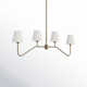 Lane 4 - Light Metal Dimmable Linear Chandelier