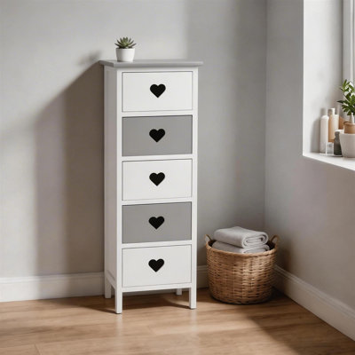 Heartswood Assembled 5 Drawer Tall Storage Chest