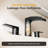 Widespread Bathroom Faucet with Drain Assembly