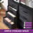  2 - Piece Set 17.7'' W 4 - Drawer Dresser With Foldable Storage Drawers-267174382