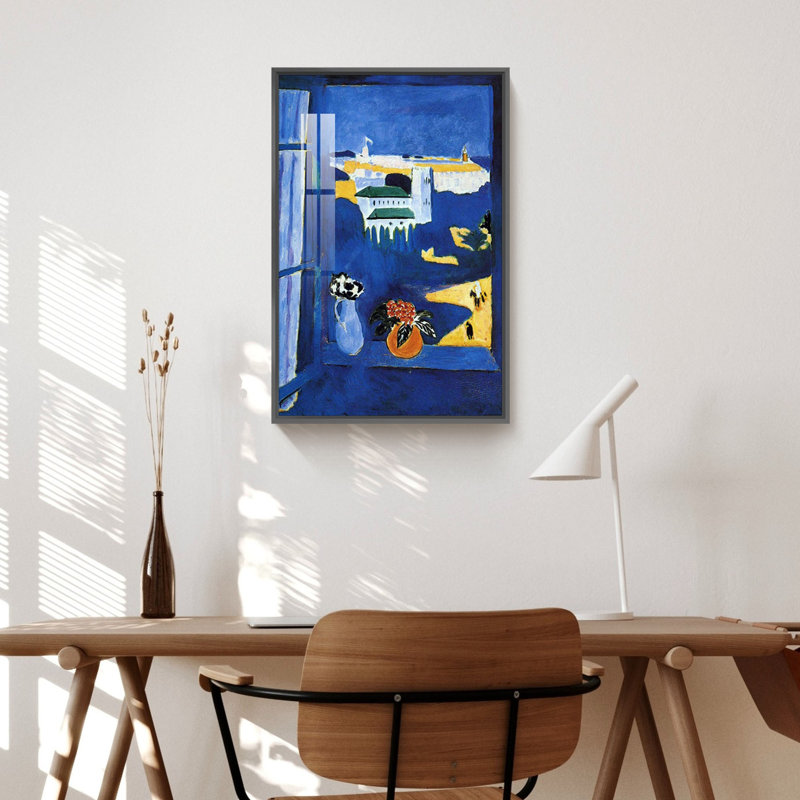 Matisse, reproduction d'art, Cadre noir, H 16 po x l 12 po x P 1,3 po