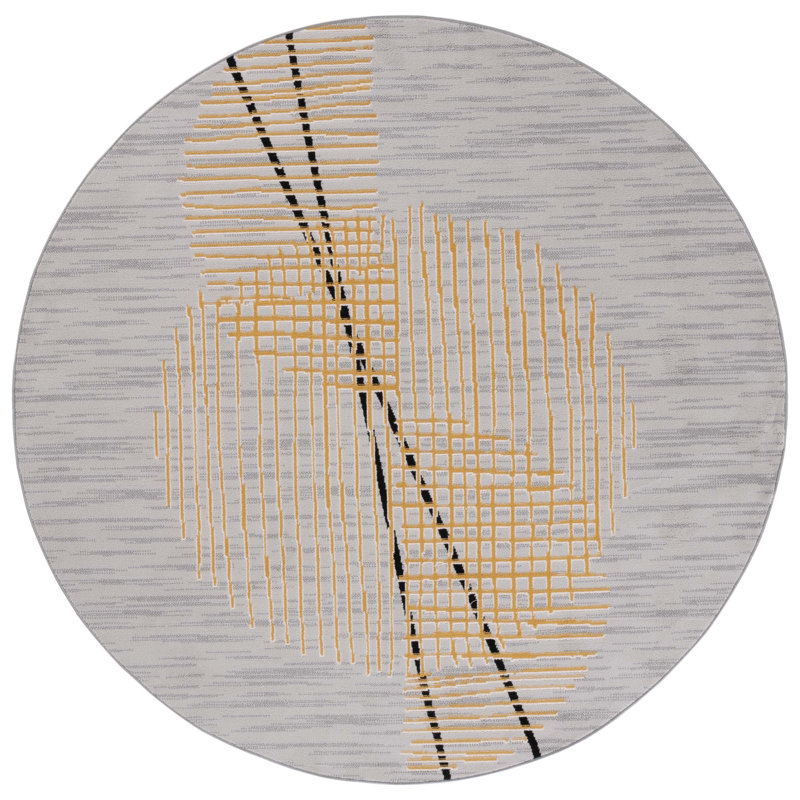 Odyssey Performance Abstract Rug, Round 6'7"
