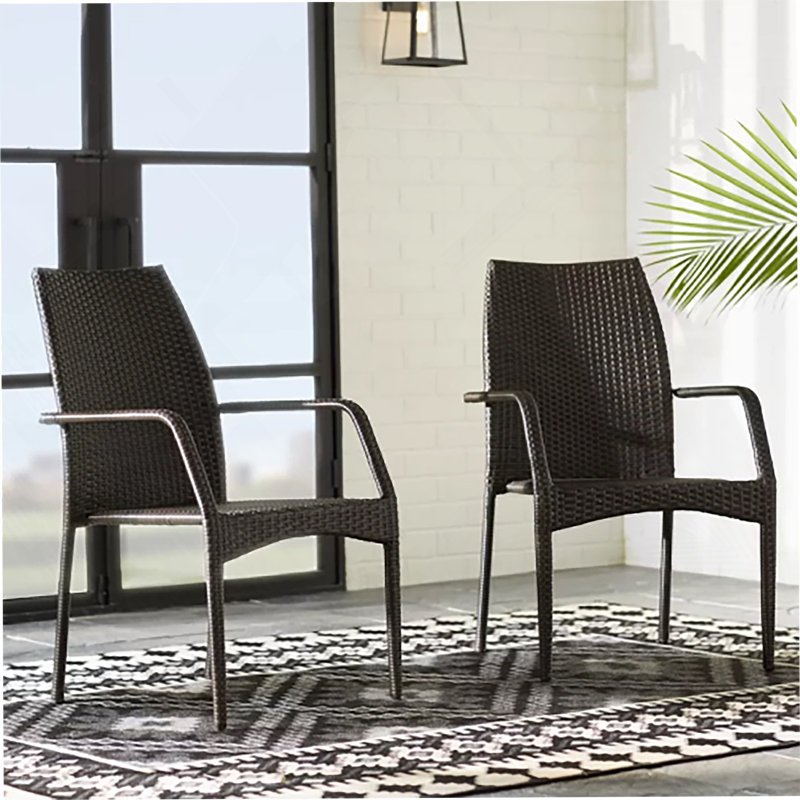 Chaises d'extérieur en osier, 54020 KD MP2, 2 chaises / ensemble