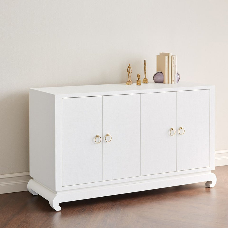 Meredith Sideboard, White, 30"H x 53.3"W x 18"D